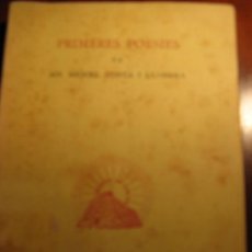 Libros antiguos: PRIMERES POESIES.- MN. MIQUEL COSTA I LLOBERA. Lote 27022543