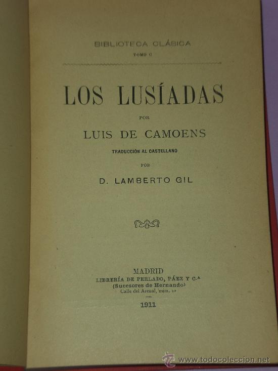 Libros antiguos: LOS LUSIADAS. (1911) - Foto 2