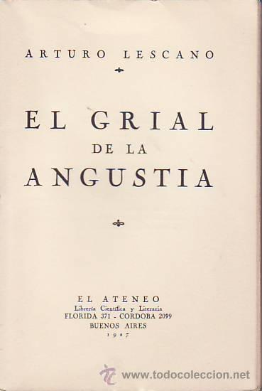 Libros antiguos: EL GRIAL DE LA ANGUSTIA. - Foto 1