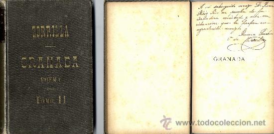 Libros antiguos: ZORRILLA LIBROS DE POEMAS GRANADA 1.895 TOMOS I Y II