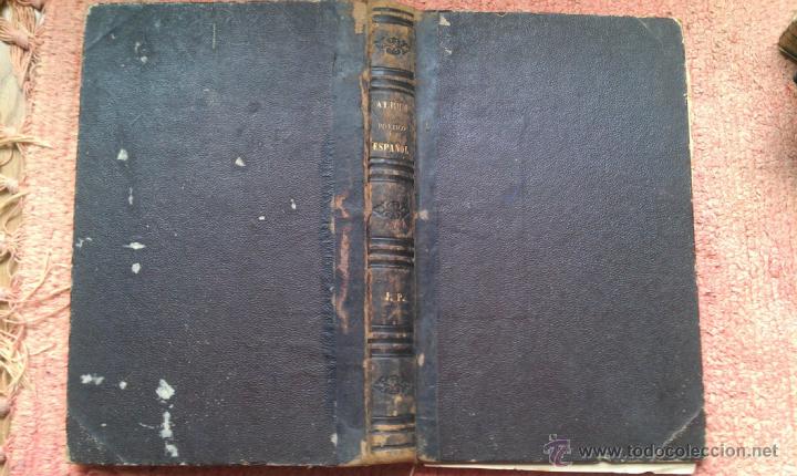 Libros antiguos: 1874. ALBUM POETICO ESPA&Ntilde;OL. PIEL