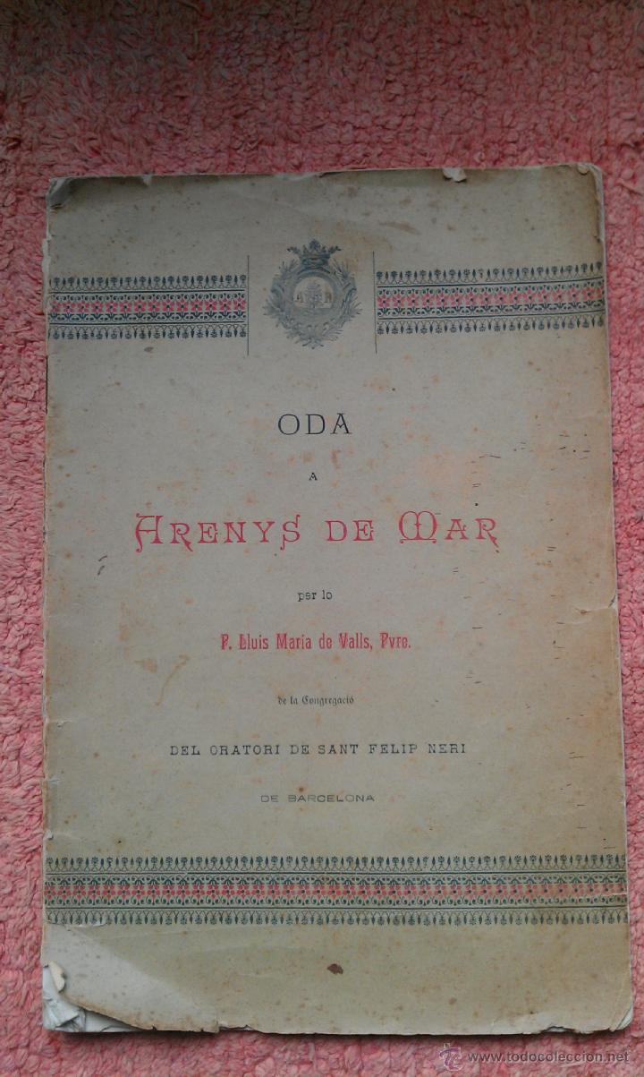 Livres anciens: 1894.ODA A ARENYS DE MAR PER LLUIS MARIA DE CALLS