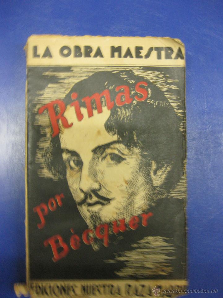 Libros antiguos: RIMAS POR BECQUER. EDICIONES NUESTRA RAZA. MADRID. - Foto 1