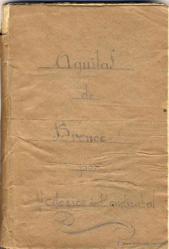 Libros antiguos: AGUILAS DE BRONCE.- LIBRO CON POESIAS.- DE FEDERICO DE MANDIZ&Aacute;BAL.-