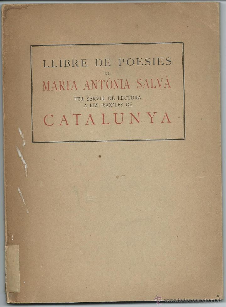 Antiquarische B&uuml;cher: Llibre de poesies de Maria Antonia Salva