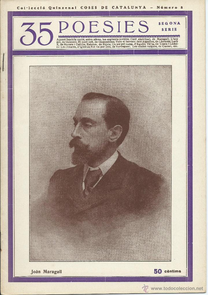 Antiquarische B&uuml;cher: Col.lecci&oacute; quinzenal Coses de Catalunya. N&ordm;8 35 poesies, segona serie