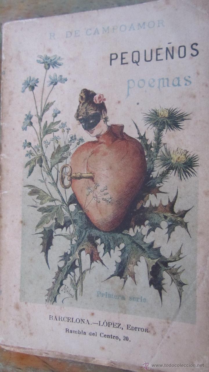 Livros antigos: PEQUE&Ntilde;OS POEMAS DE R. DE CAMPOAMOR (CIRCA 1890)