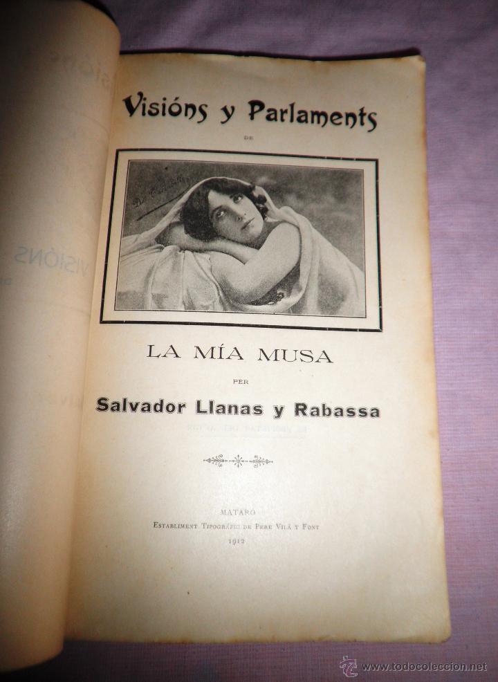 Libros antiguos: LA MIA MUSA - A&Ntilde;O 1912 - SALVADOR LLANAS Y RABASSA - FIRMADO.