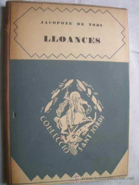 Libros antiguos: LLOANCES. DE TODI, Jacopone. 1930 - Foto 1