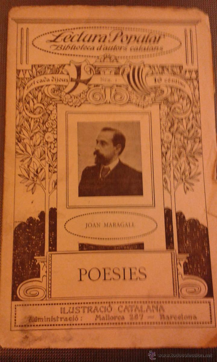 Libros antiguos: JOAN MARAGALL POESIES - ILUSTRACI&Oacute; CATALANA