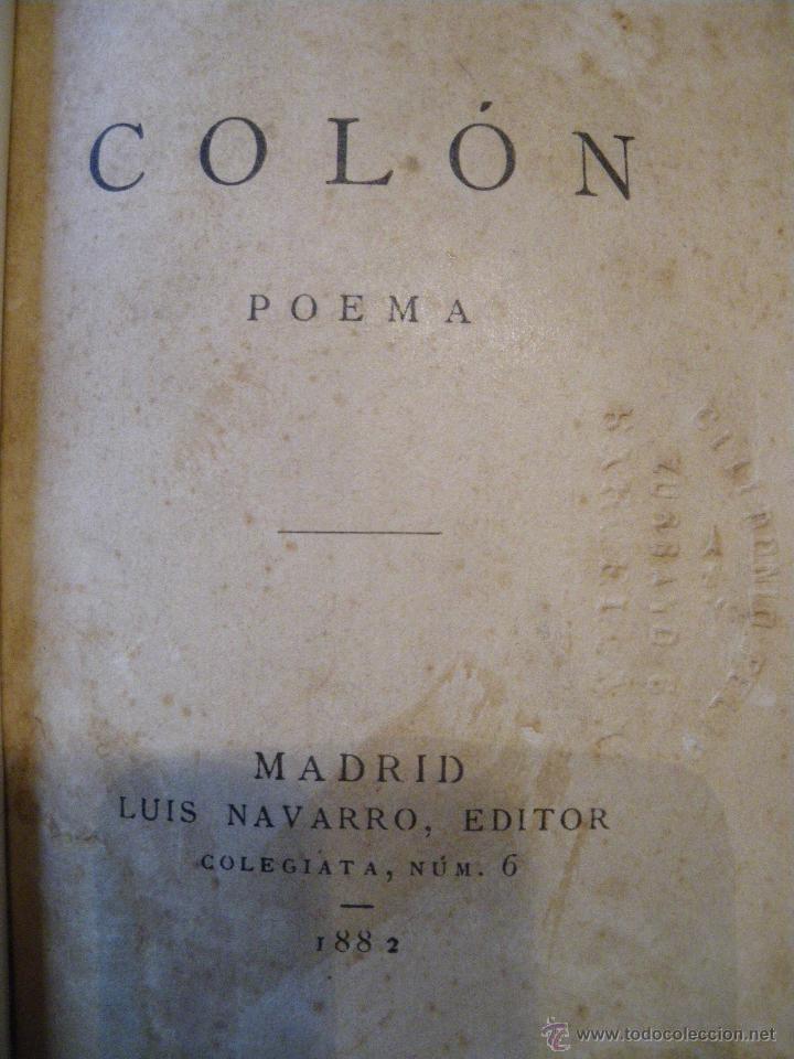 Libros antiguos: COL&Oacute;N. CAMPOAMOR. 1882 - Foto 2