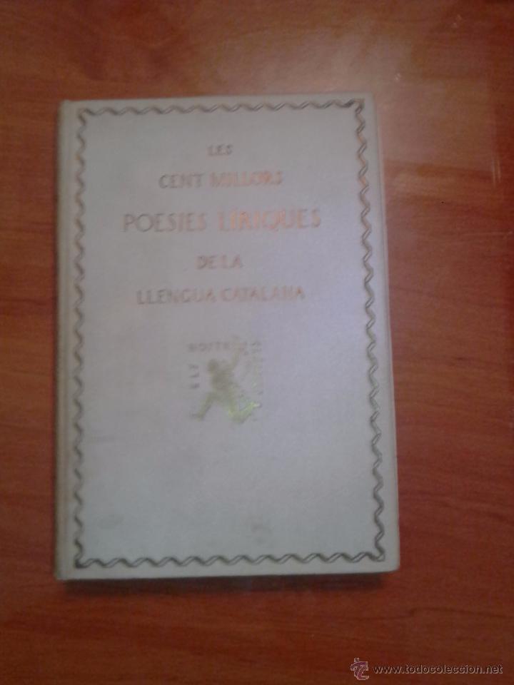Libros antiguos: POESIES LIRIQUES