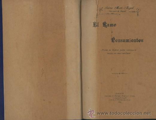 Antiquarische B&uuml;cher: MART&Iacute;-MIGUEL, JAIME.  EL RAMO DE PENSAMIENTOS.  A-POE-1313.