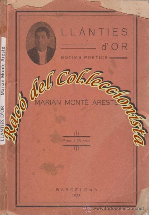 Antiquarische B&uuml;cher: LANTIES D'OR GORIMS POETICS, MARIAN MONTE ARESTE, 1923
