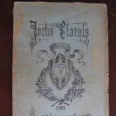Libros antiguos: JOCHS FLORALS DE BARCELONA AÑO 33 DE LA RESTAURACIÓN 1891
