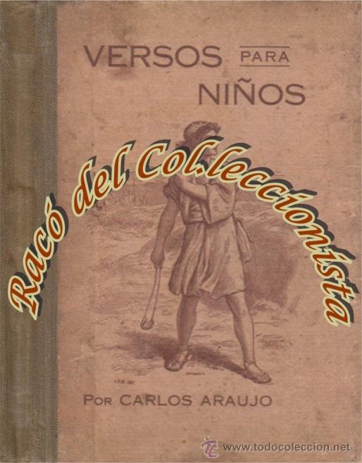 Libros antiguos: VERSOS PARA NI&Ntilde;OSCARLOS ARAUJO CARRETERO, SOCIEDAD DE PUBLICACIONES RELIGIOSAS, 1928
