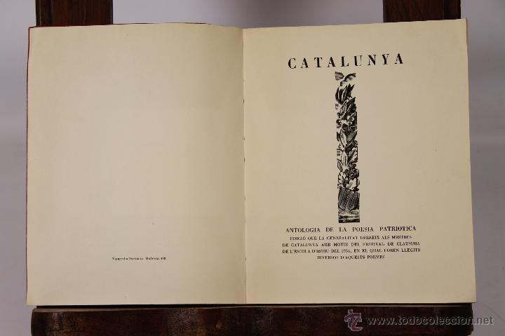 Old books: 6619 - CATALUNYA ANTOLOGIA DE LA POESIA PATRI&Oacute;TICA. VV. AA. TIP. OCCIT&Aacute;NIA. 1934.