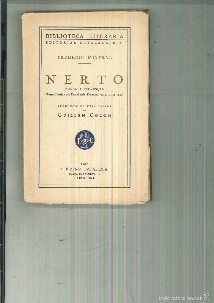 Libros antiguos: NERTO. Frederic Mistral - Foto 1