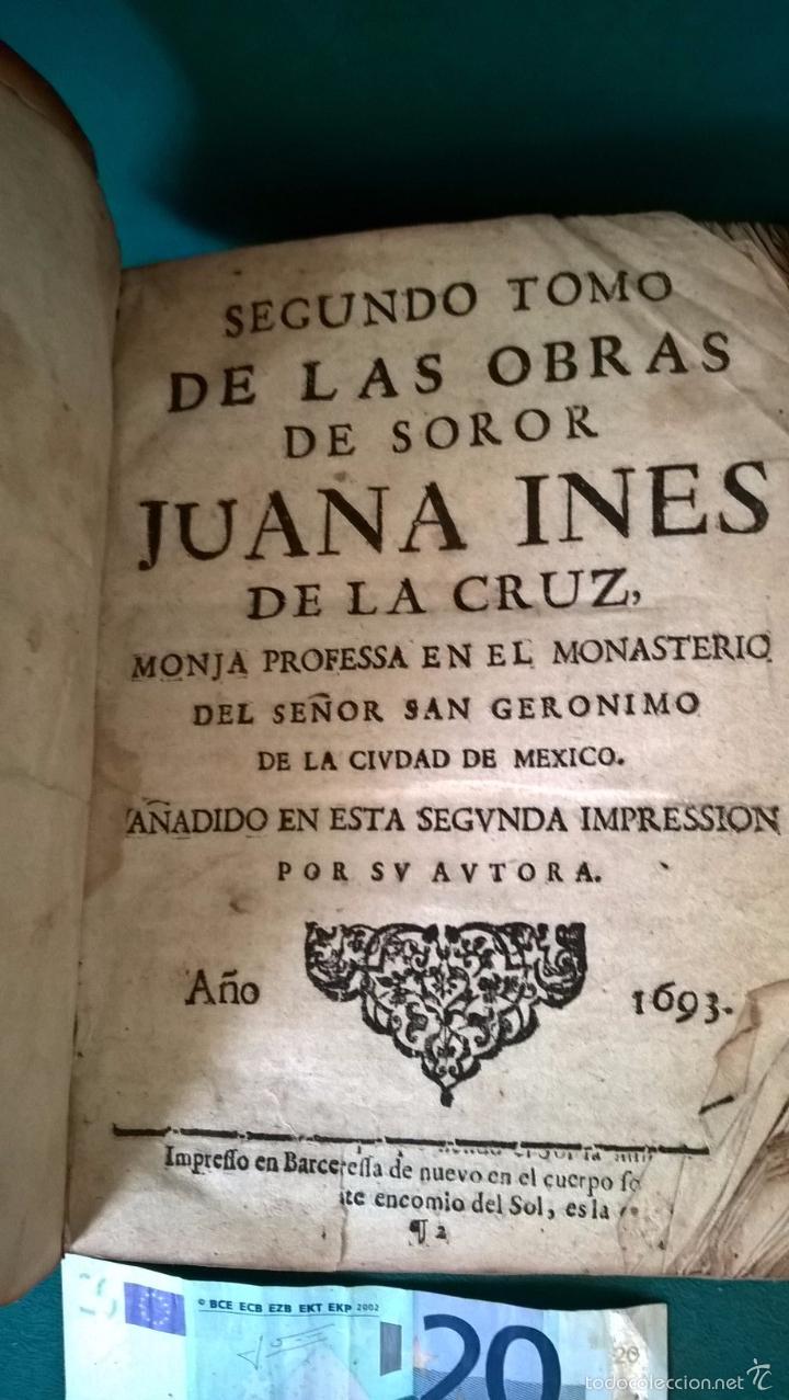 Obras De Sor Juana Inés De La Cruz Segundo Tomo - Vendido En Venta ...