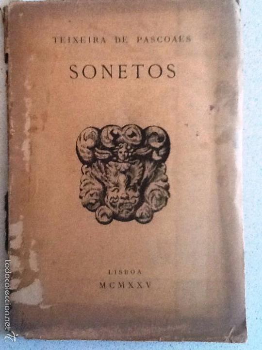 Libros antiguos: SONETOS. 1925. TEIXEIRA DE PASCOAES - Foto 1