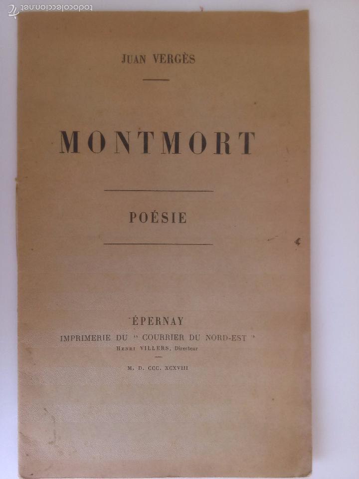 Libros antiguos: Montmort. Poesie. Juan Verges