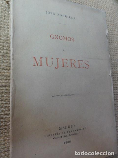 Libros antiguos: Zorrilla  Gnomos y mujeres