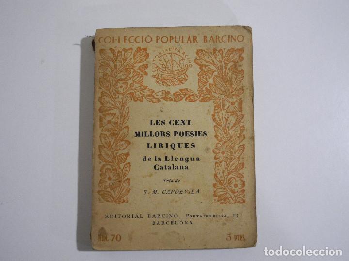 Antiquarische B&uuml;cher: LES CENT MILLORS POESIES LIRIQUES de la Llengua Catalana 1931