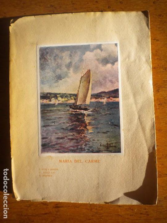 Libros antiguos: MARIA DEL CARME. POEMA DRAMA DE MAR, J.PUIG I BOSCH, F.AGULLO I ELISEO MEIFREN 1926.
