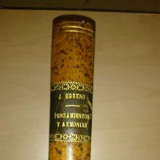 Libros antiguos: PENSAMIENTOS Y ARMONÍAS COLECCIÓN DE POESÍAS JOSÉ MORENO CASTELLÓ EL APRENDIZ 1885 JAÉN