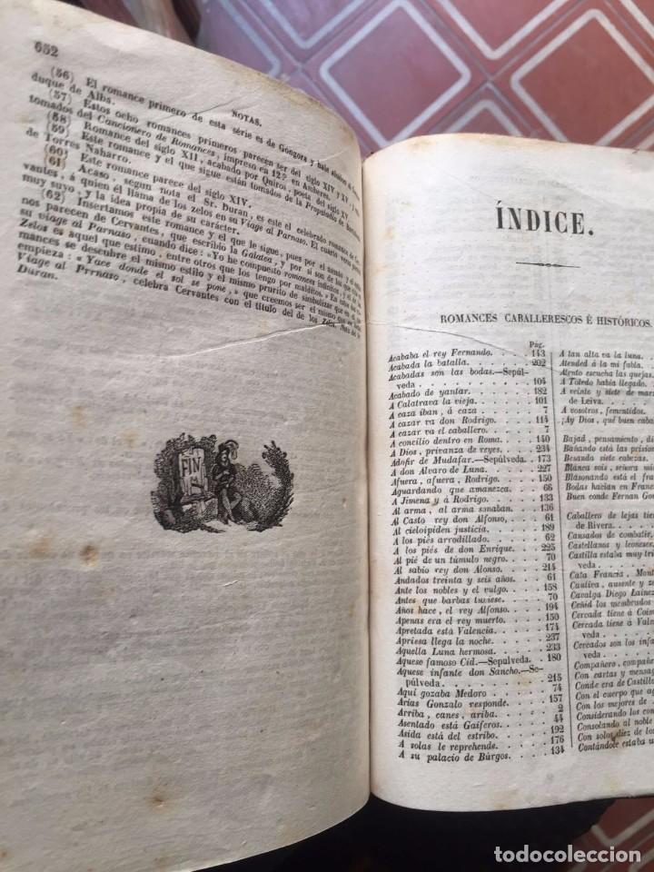 Libros antiguos: Romances caballerescos e hist&oacute;ricos. - Foto 3