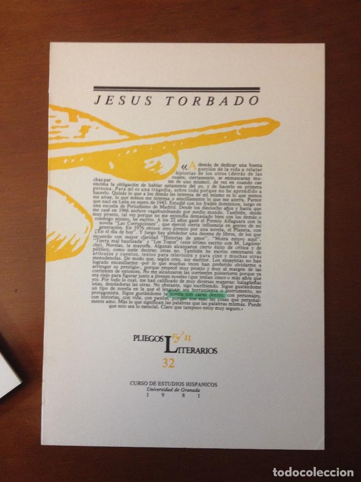 Libros antiguos: JESUS TORBADO, Pliego literario, edici&oacute;n no venal