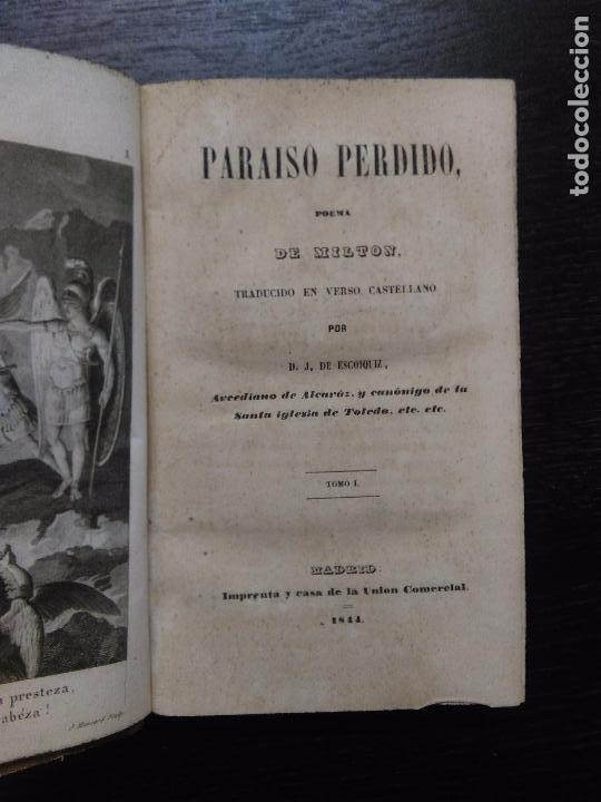 Libros antiguos: PARAISO PERDIDO, MILTON, 1844 - Foto 1