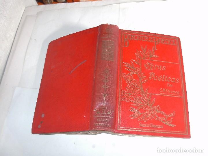 Libros antiguos: CLAUDIO MAMERTO CUENCA - OBRAS POETICAS ESCOGIDAS -