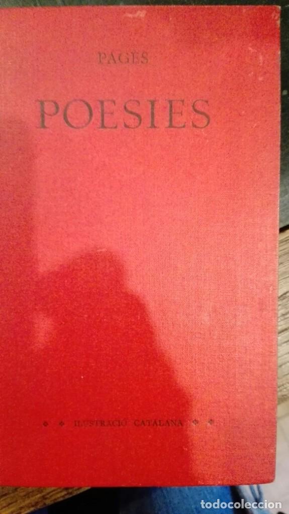 Libros antiguos: poesies.anicet de pag&egrave;s de puig, mestre en gay saber.il.lustracio catalana.