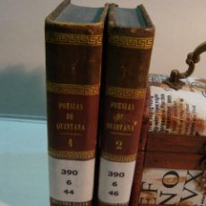 Libros antiguos: POESÍAS SELECTAS CASTELLANAS. SELECCIÓN DE MANUEL JOSEF QUINTANA (1833)(TOMOS I Y II). Lote 113811843