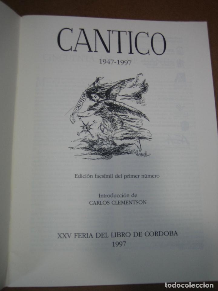 Libros antiguos: C&aacute;ntico. Cordoba - Foto 2