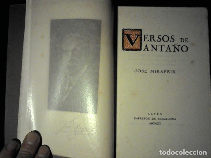 Libros antiguos: Versos de Anta&ntilde;o Jose Mirapeix - Foto 3