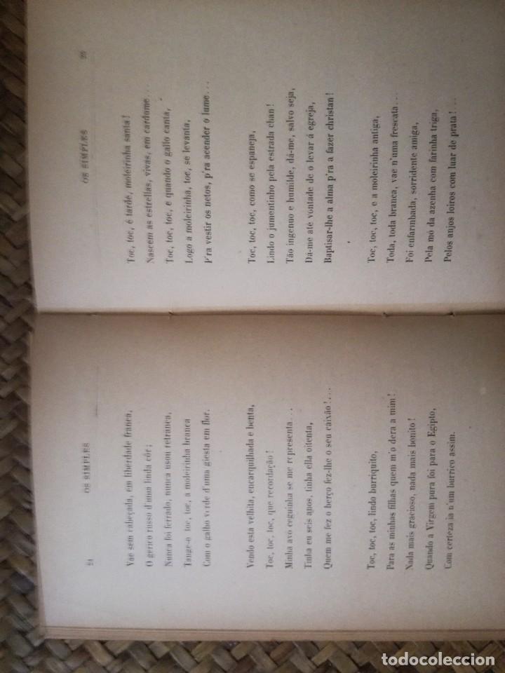 Libros antiguos: GUERRA JUNQUEIRO. Os Simples.4&ordf; EDICCION.1898. - Foto 3