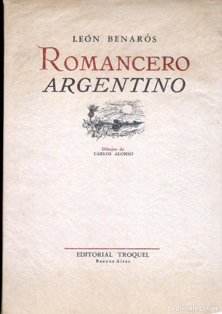 Libros antiguos: ROMANCERO ARGENTINO