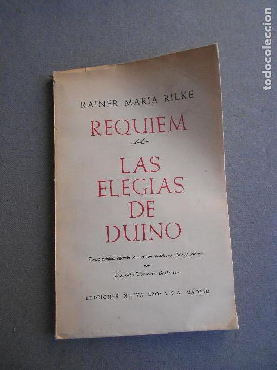 Libros antiguos: REQUIEM. LAS ELEGIAS DE DUINO. - Foto 1