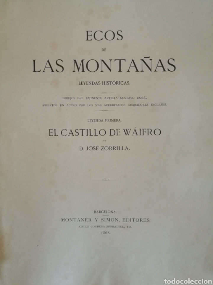 Libros antiguos: Libro Ecos de las Monta&ntilde;as - Foto 2