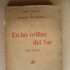 Libros antiguos: EN LAS ORILLAS DEL SAR. ROSALIA DE CASTRO.