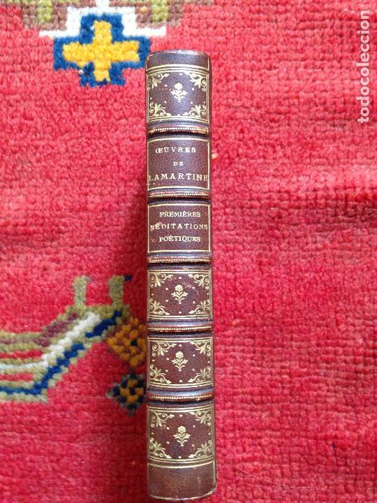 Livres anciens: ouvres de lamartine premieres meditations poetiques edit. alphonse lemerre paris