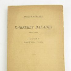 Libros antiguos: DARRERES BALADES (1902 - 1924), APELES MESTRES, ILUSTRACIÓ CATALANA, BARCELONA. 18,5X11CM. Lote 148415582