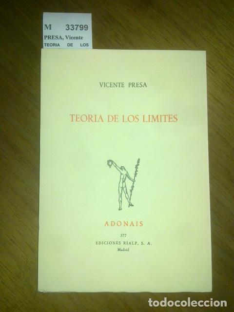 Libros antiguos: PRESA, Vicente - TEORIA DE LOS LIMITES