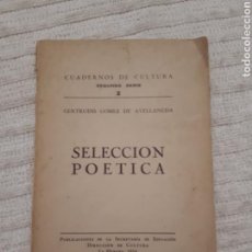 Libros antiguos: SELECCIÓN POÉTICA. LA HABANA 1936. CUADERNOS DE CULTURA. 2A SERIE, 2.. Lote 153825244