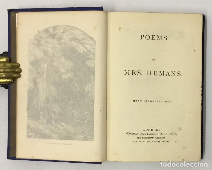 Libros antiguos: POEMS. - HEMANS, Mrs. - Foto 3