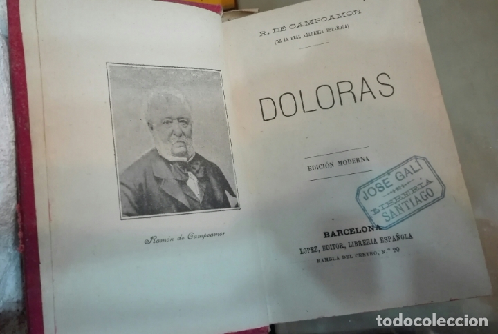 Libros antiguos: Campoamor. Doloras. 1889 - Foto 3