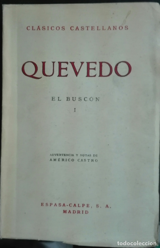 Libros antiguos: Quevedo. El Busc&oacute;n I. - Foto 1