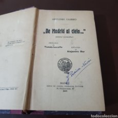 Libros antiguos: ANTONIO CASERO 1918 DE MADRID AL CIELO POESIAS MADRILEÑAS